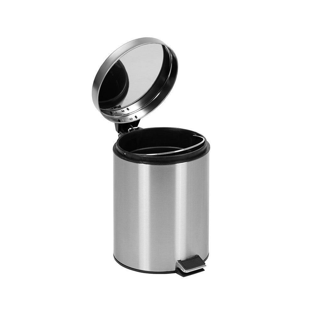 Stainless Steel Fingerprint Resistant Soft Close, Step Trash Can - 5L (1.3 Gallons)