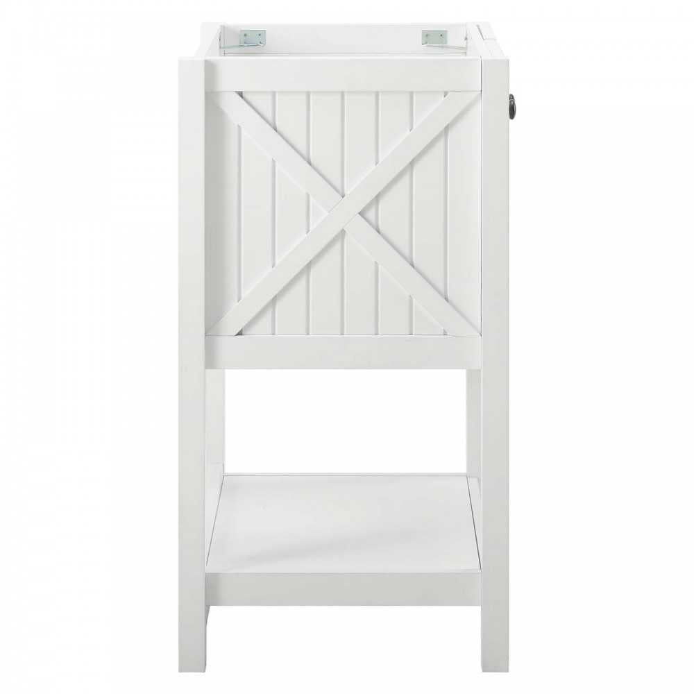 Steam 23" Bathroom Vanity Cabinet (Sink Basin Not Included), White