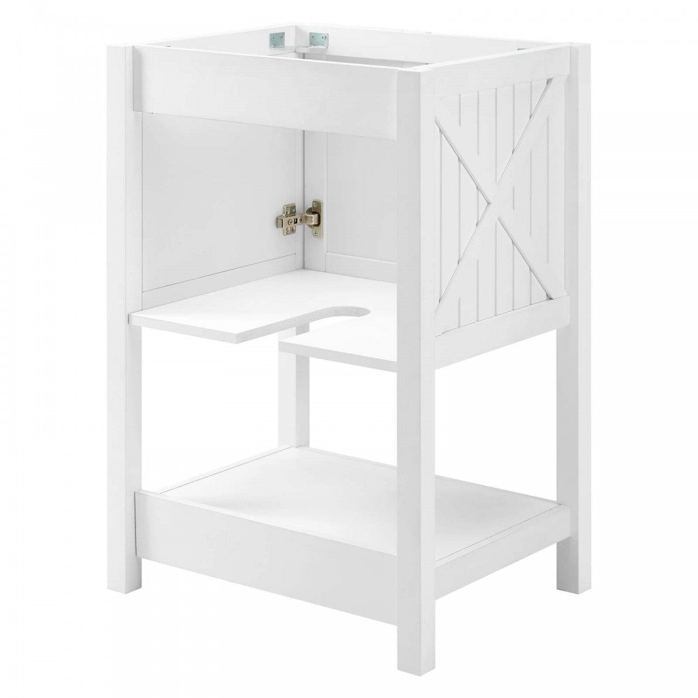 Steam 23" Bathroom Vanity Cabinet (Sink Basin Not Included), White