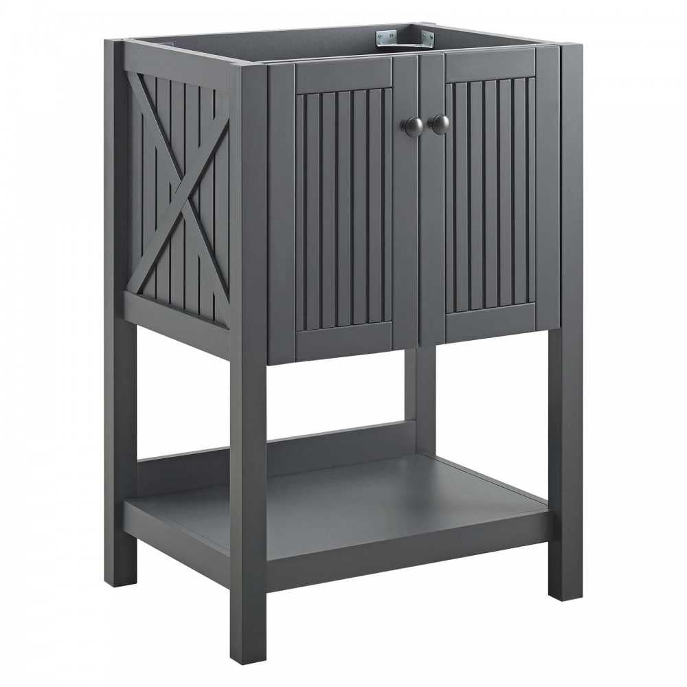Steam 23" Bathroom Vanity Cabinet (Sink Basin Not Included), Gray