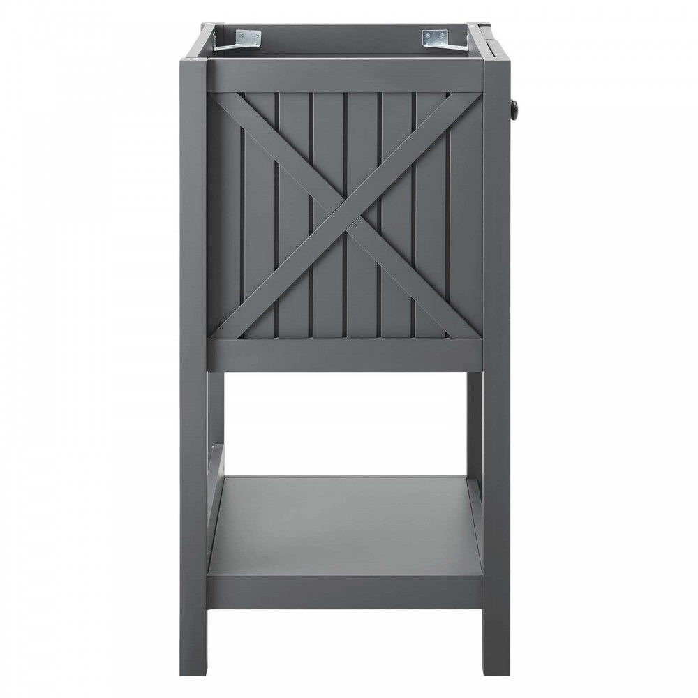 Steam 23" Bathroom Vanity Cabinet (Sink Basin Not Included), Gray