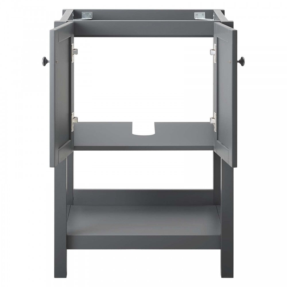 Steam 23" Bathroom Vanity Cabinet (Sink Basin Not Included), Gray