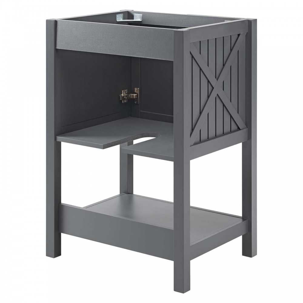 Steam 23" Bathroom Vanity Cabinet (Sink Basin Not Included), Gray