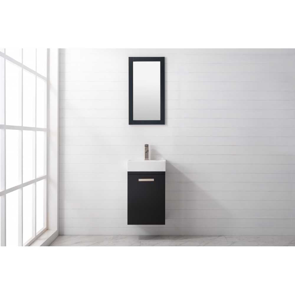 Stella 16.5" Single Sink Vanity In Black