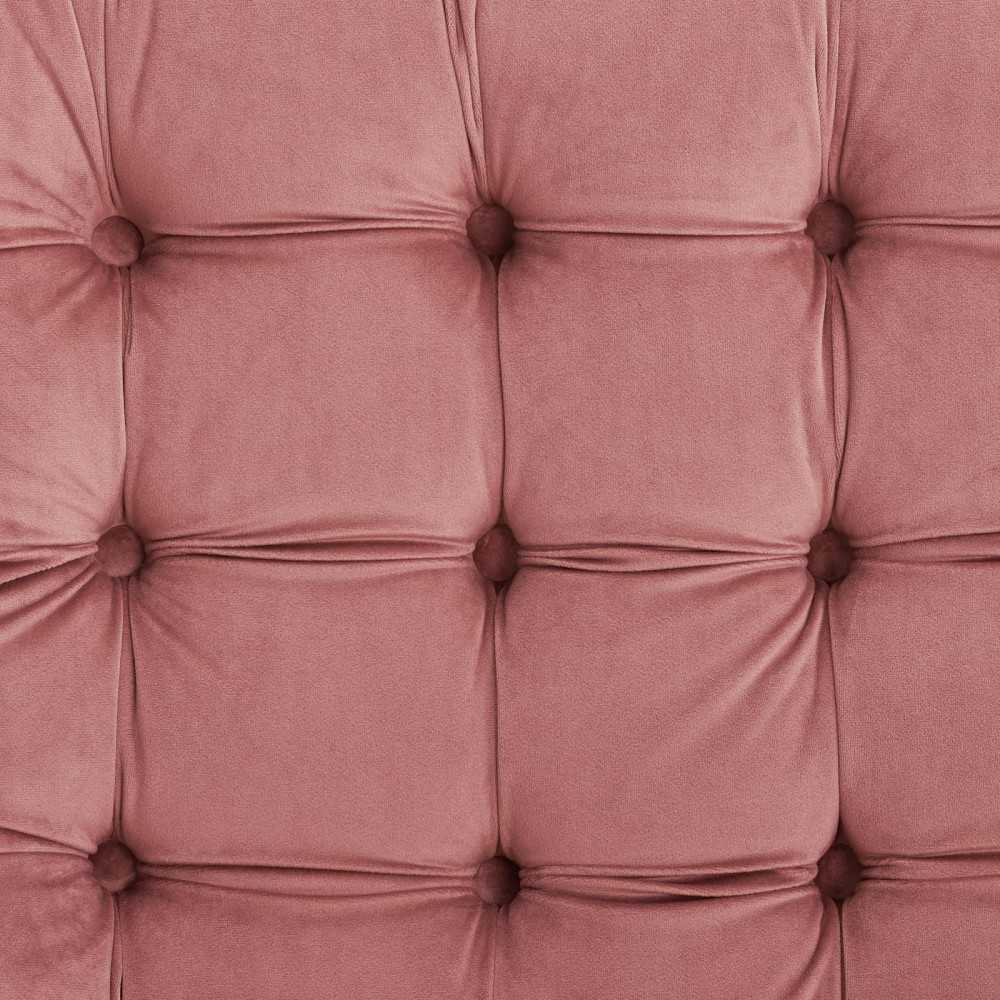 Suggest Button Tufted Performance Velvet Lounge Chair, Dusty Rose