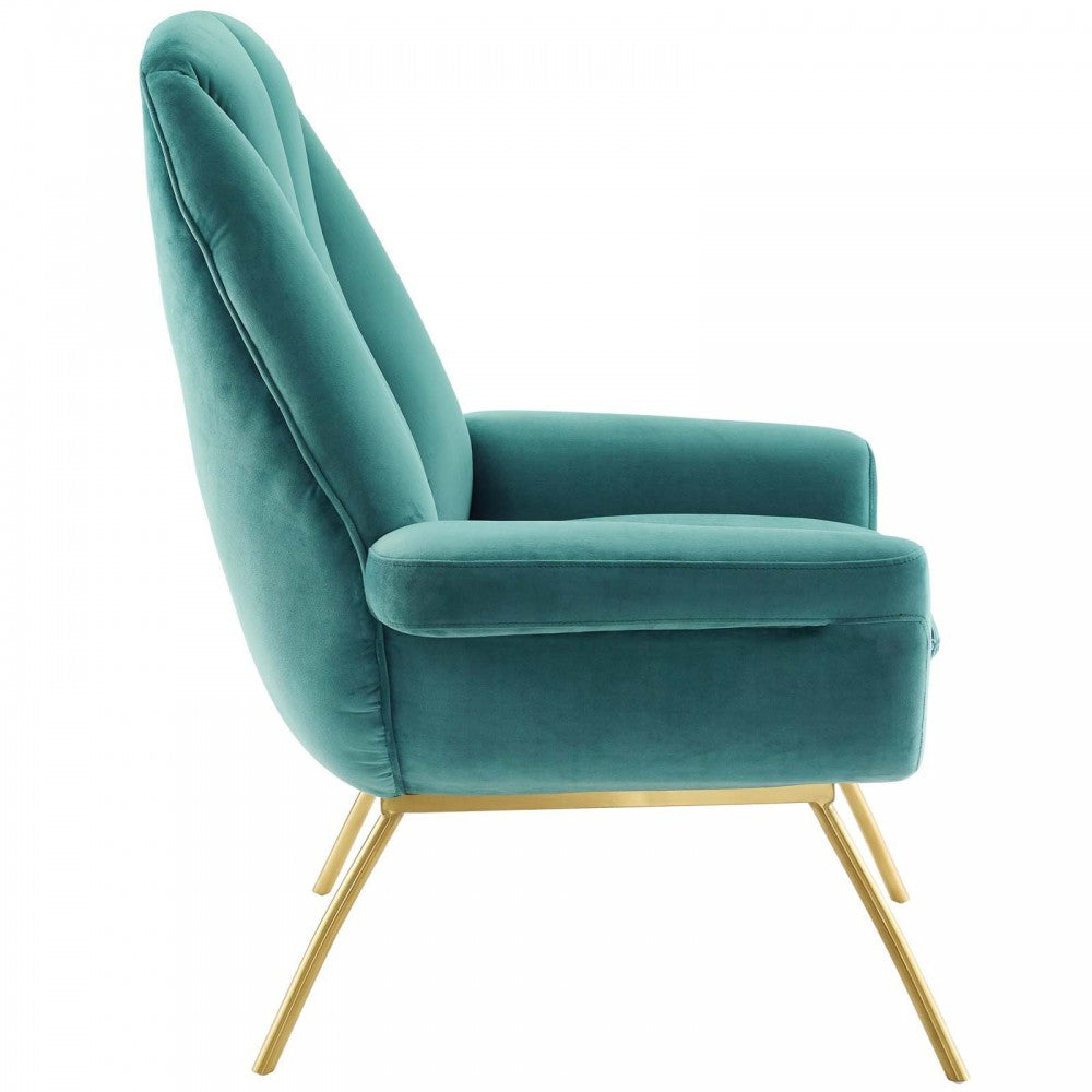 Summit Armchair Performance Velvet Set of 2, Teal