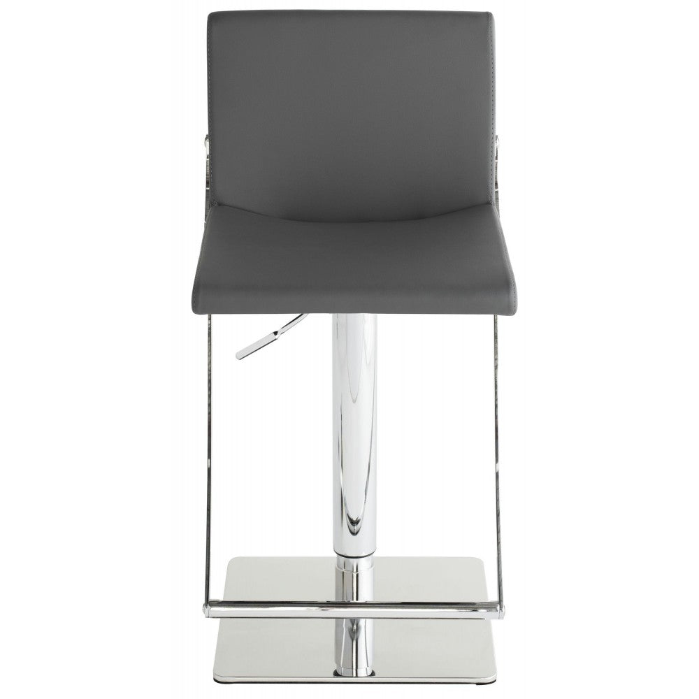 Swing Gray Naugahyde Adjustable Stool