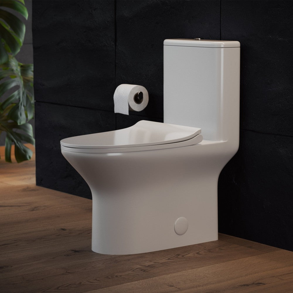 Swiss Madison Cascade One-Piece Toilet Dual-Flush 0.8/1.28 gpf