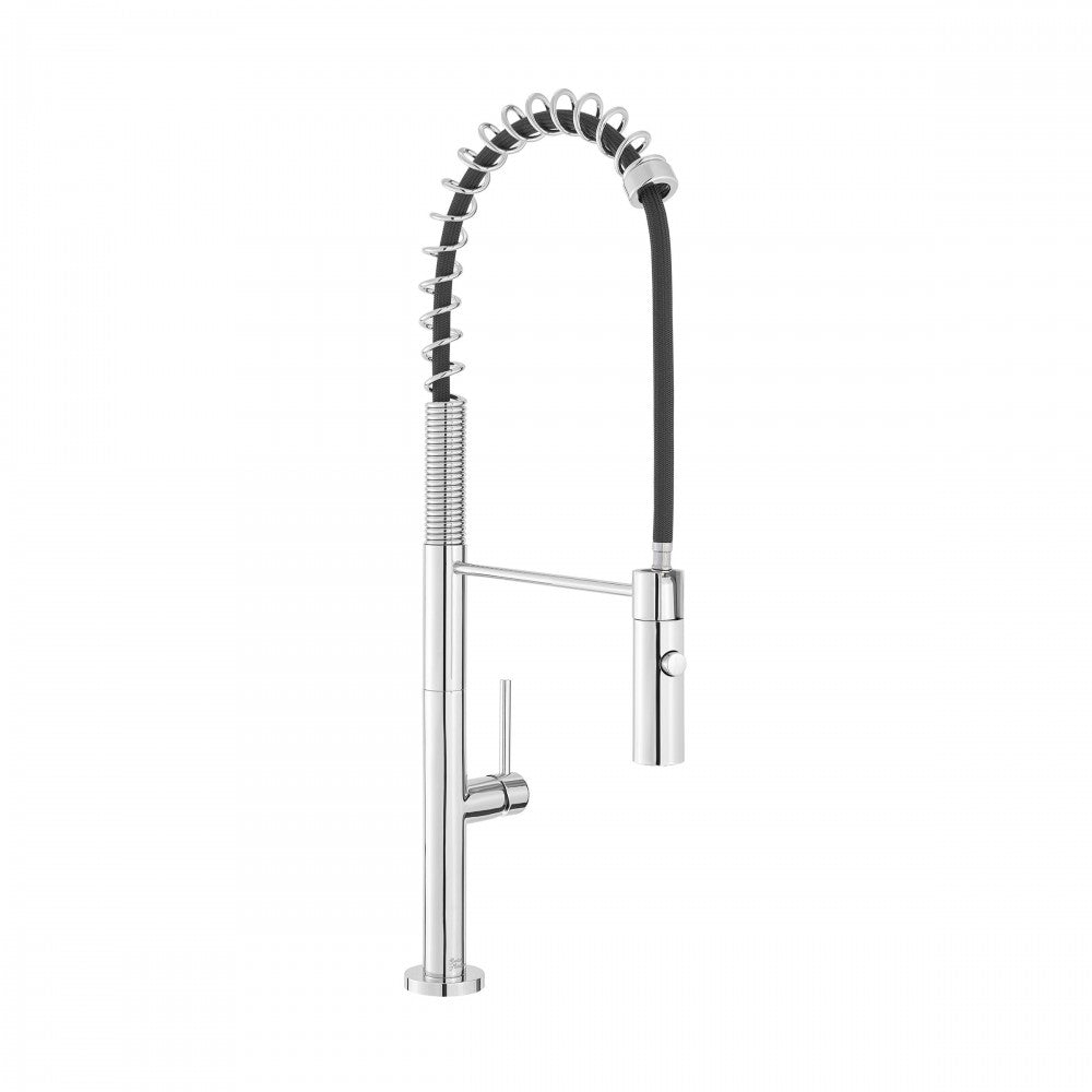 Swiss Madison Chalet Single Handle, Pull-Down Kitchen Faucet in Chrome