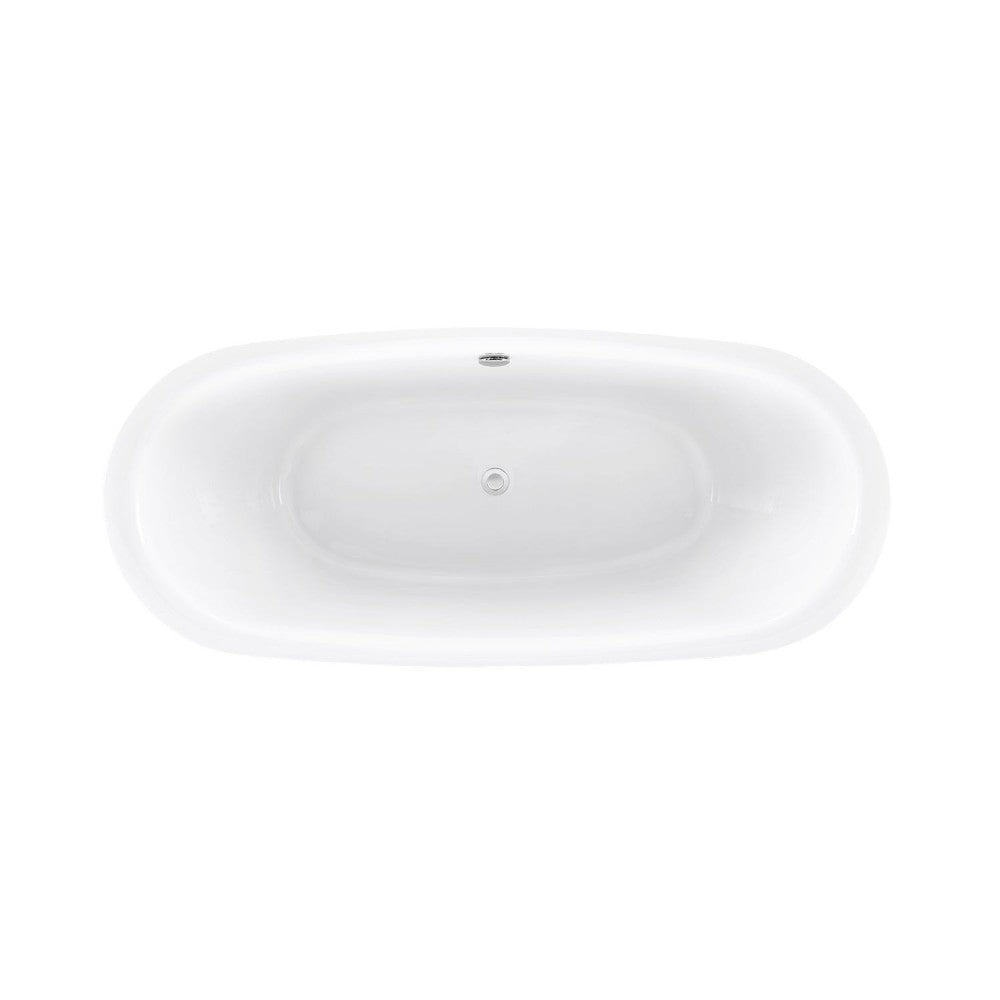 Swiss Madison Ivy 67" Double Slipper Freestanding Bathtub