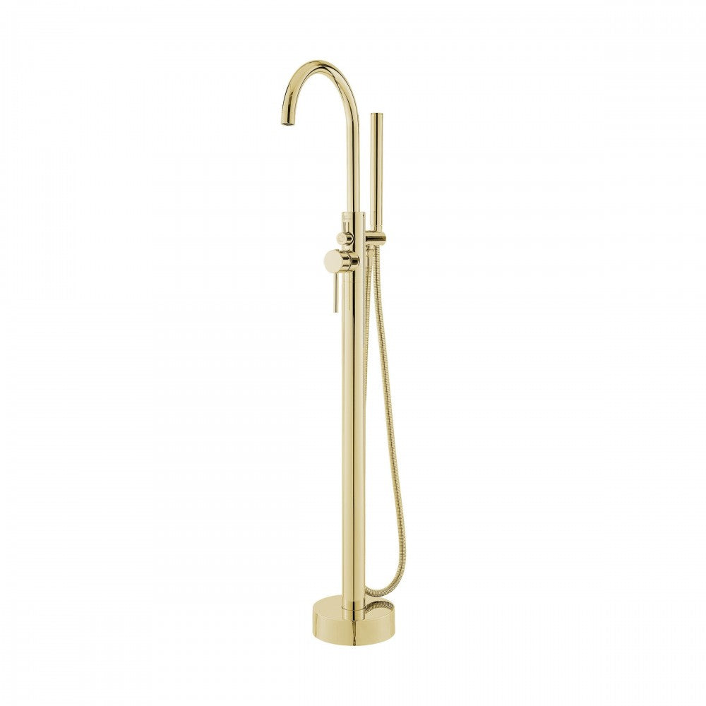 Swiss Madison Ivy Freestanding Bathtub Faucet in Brushed Gold