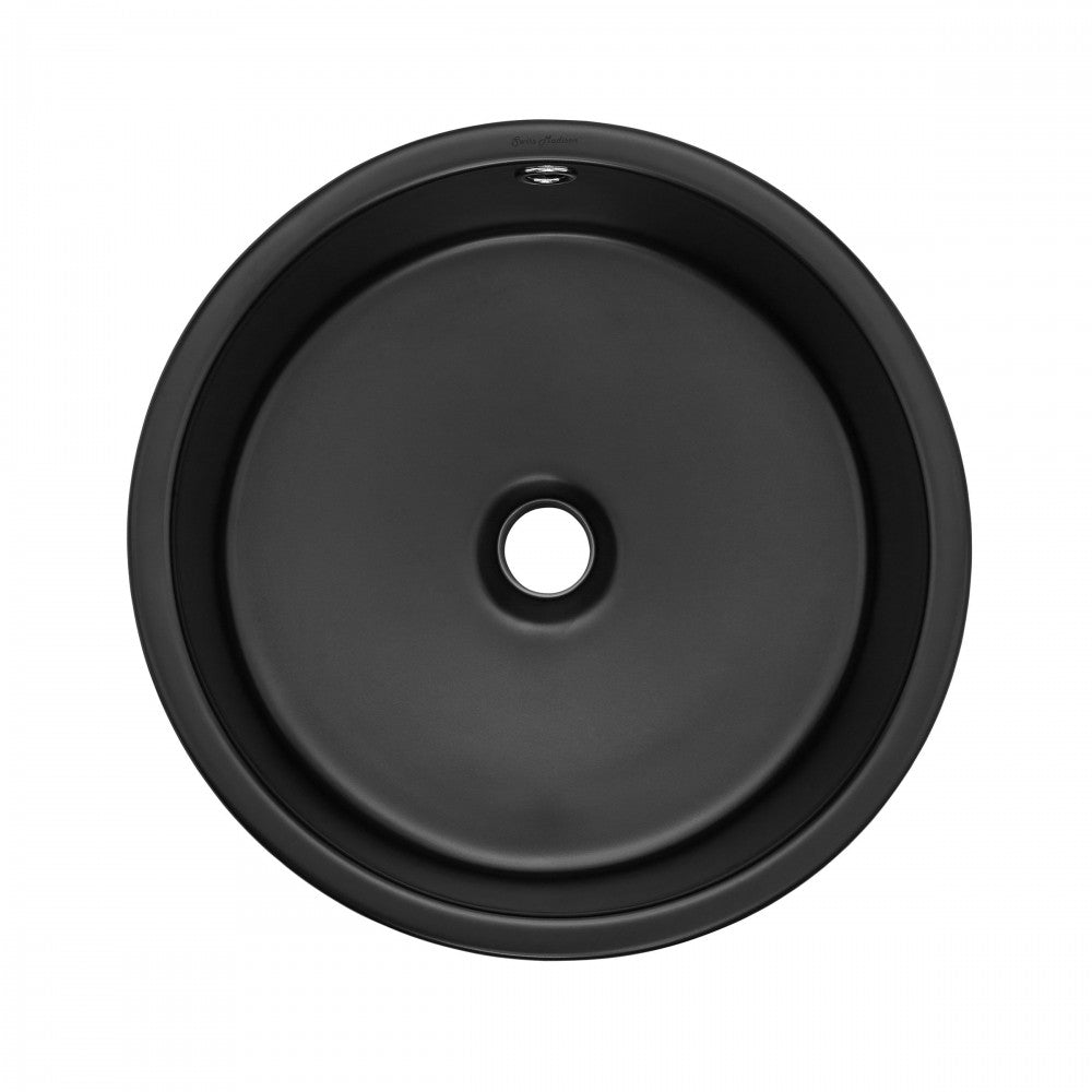 Swiss Madison Monaco 16.5in Round Vessel Sink in Matte Black