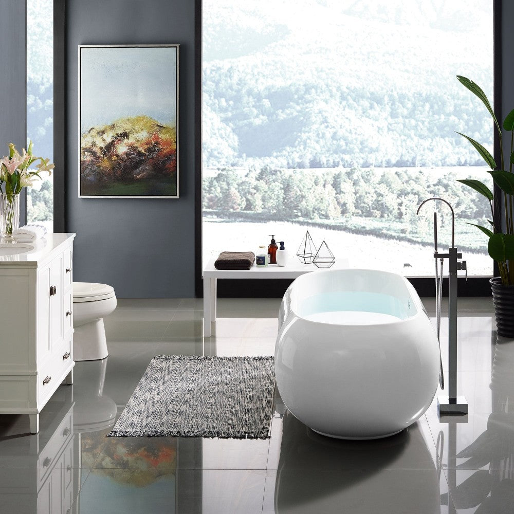 Swiss Madison Plaisir 63" Freestanding Bathtub