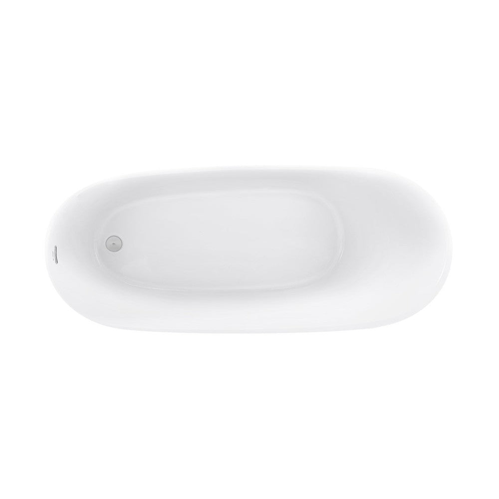 Swiss Madison Sublime 67" Single Slipper Freestanding Bathtub