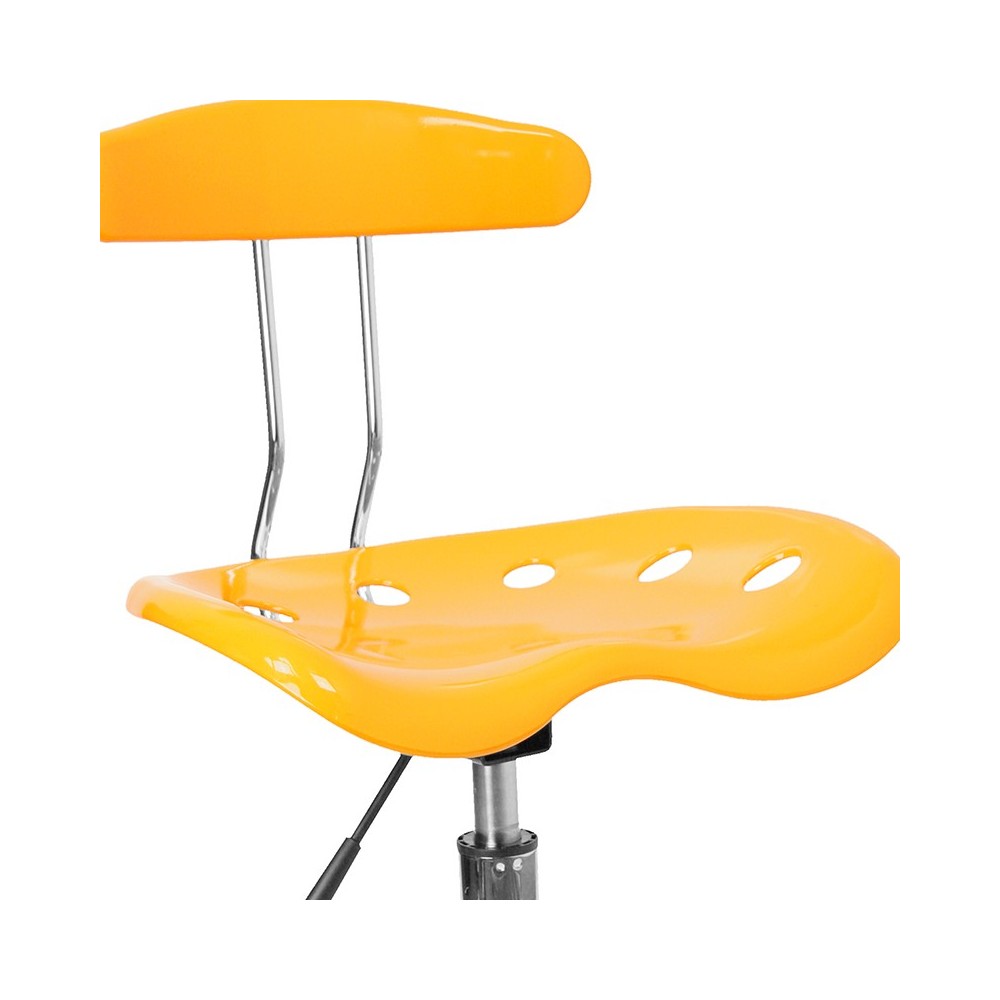 Swivel Task Chair | Adjustable Swivel Chair for Desk and Office with Tractor Seat