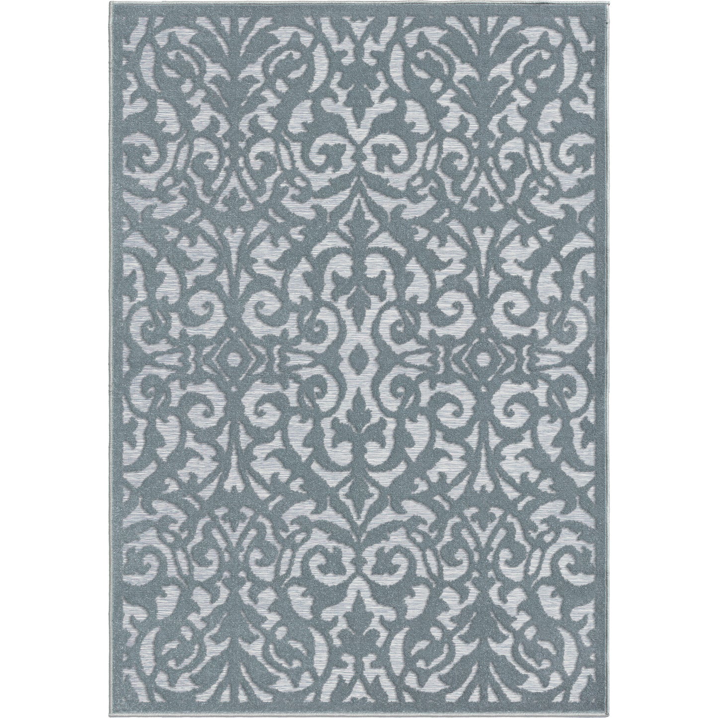 My Texas House by Orian Blur Damask Harbor Blue 62"X90"