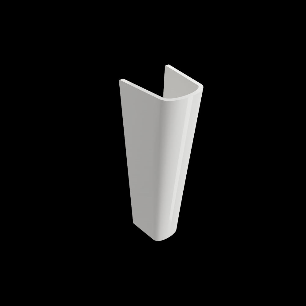 Taormina Pedestal Base Fireclay 27.25 in. in White