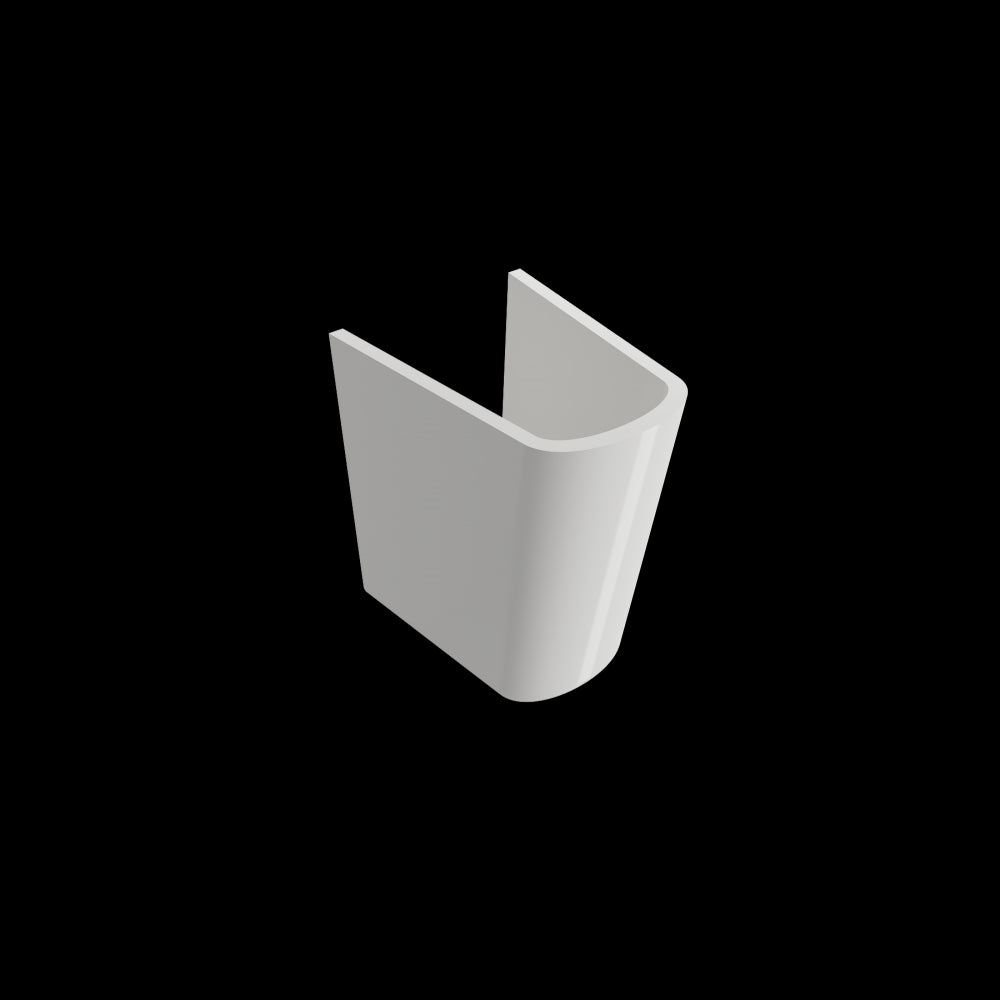 Taormina Trap Cover Fireclay 27.25 in. in White