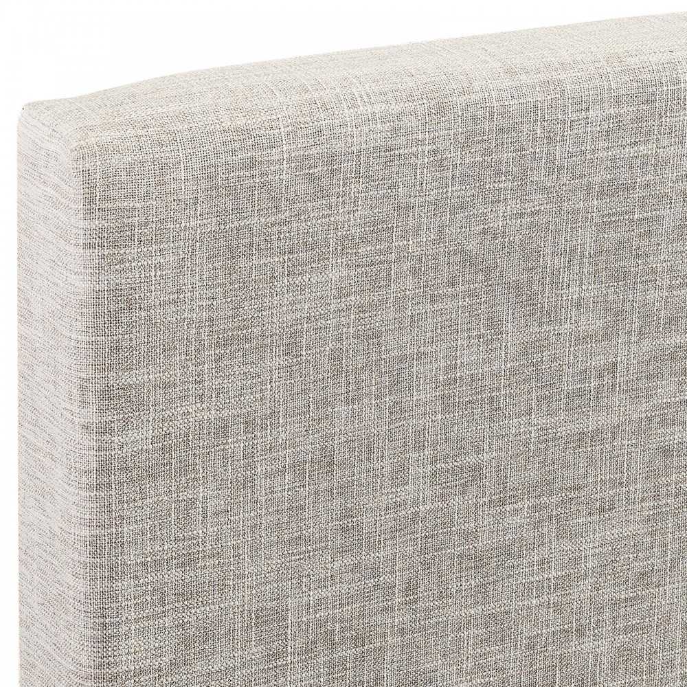 Taylor King and California King Upholstered Linen Fabric Headboard, Beige