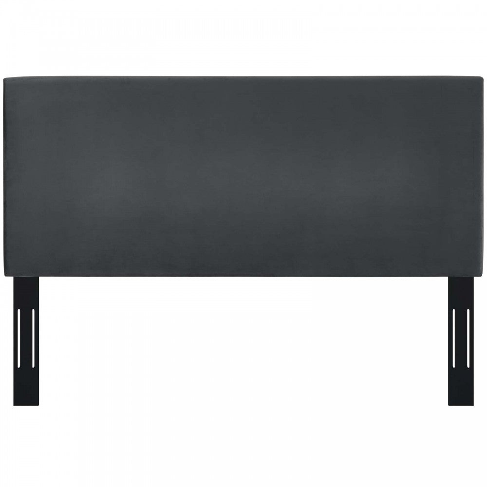 Taylor King and California King Upholstered Performance Velvet Headboard, Gray