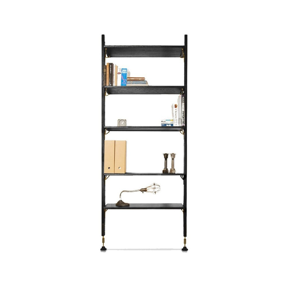 Theo Black Wood Modular Shelving, HGDA621