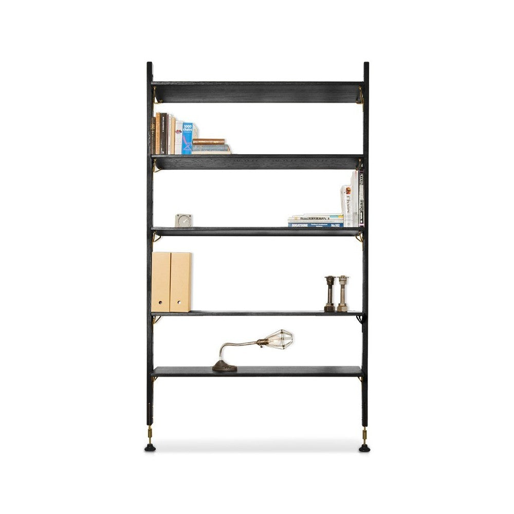 Theo Black Wood Modular Shelving, HGDA622