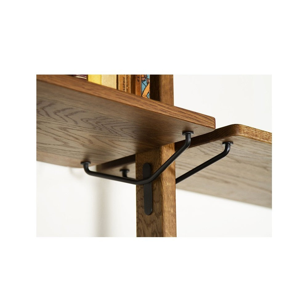 Theo Hard Fumed Wood Modular Shelving, HGDA495