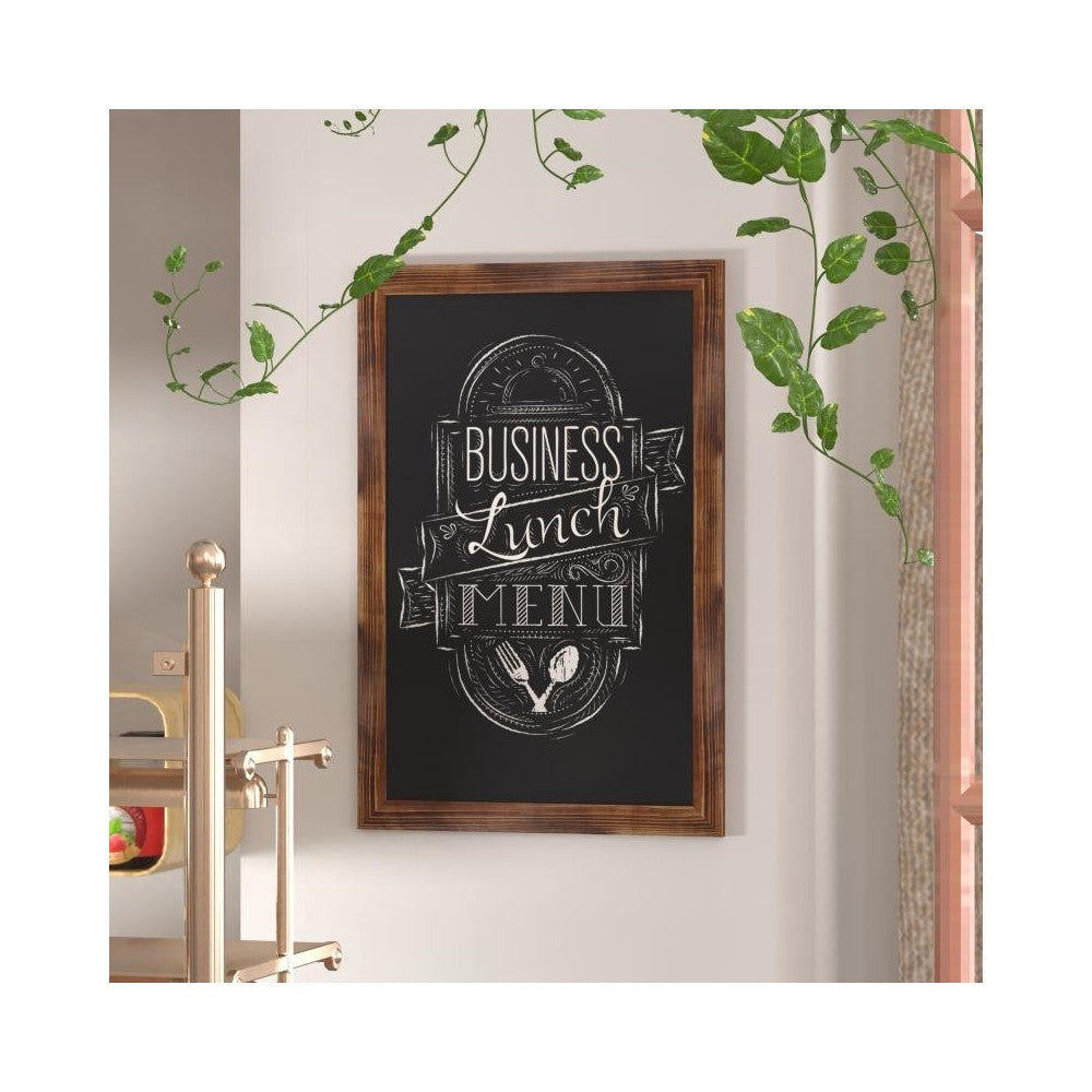 Torched Hanging Chalkboard 24" x 36"