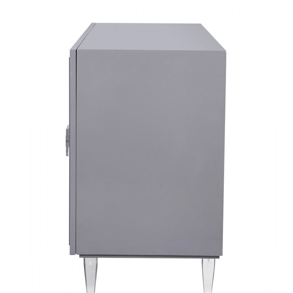 TOV Furniture Andros Gray Lacquer Buffet