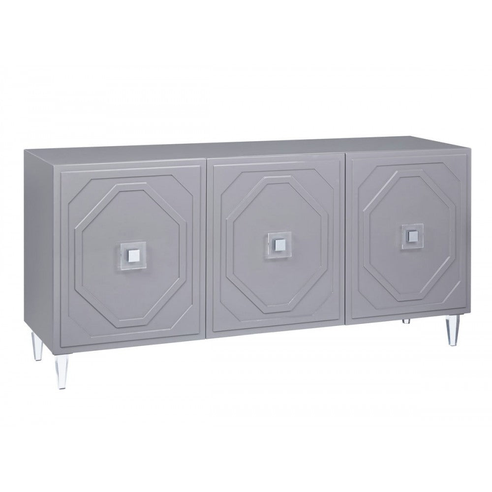 TOV Furniture Andros Gray Lacquer Buffet