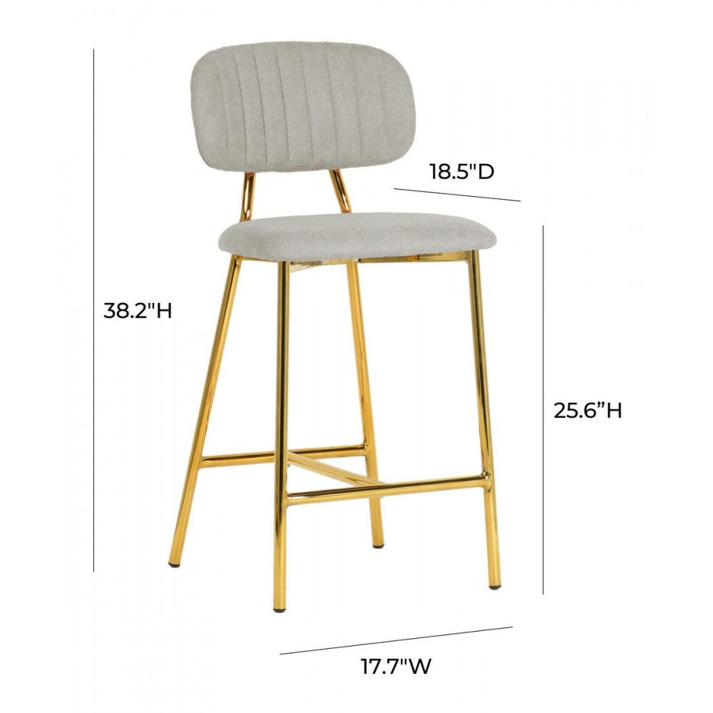 TOV Furniture Ariana Gray Counter Stool (Set of 2)