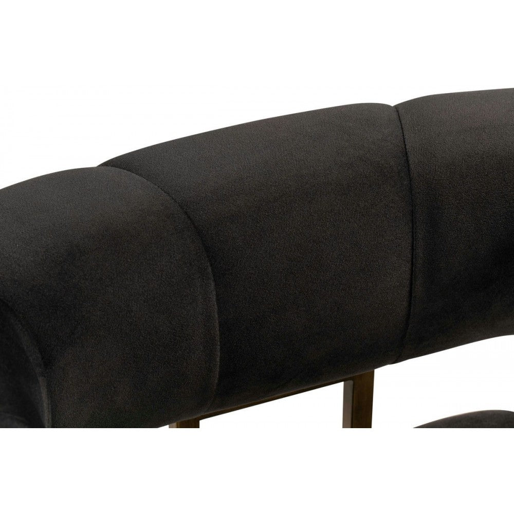 TOV Furniture Astrid Gray Velvet Counter Stool