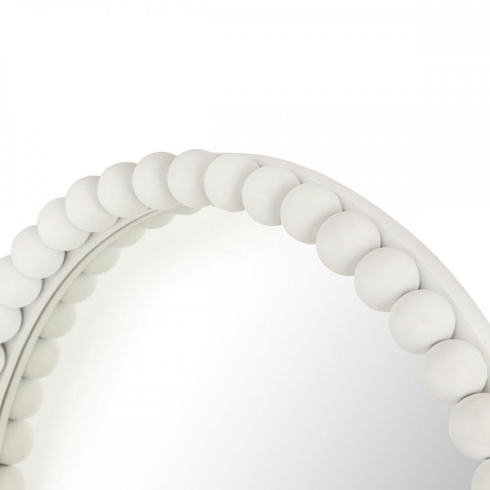 TOV Furniture Baria White Wooden Mirror