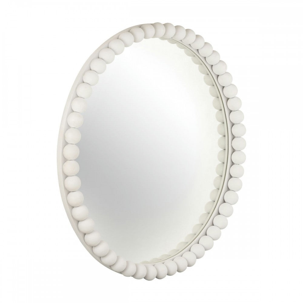 TOV Furniture Baria White Wooden Mirror