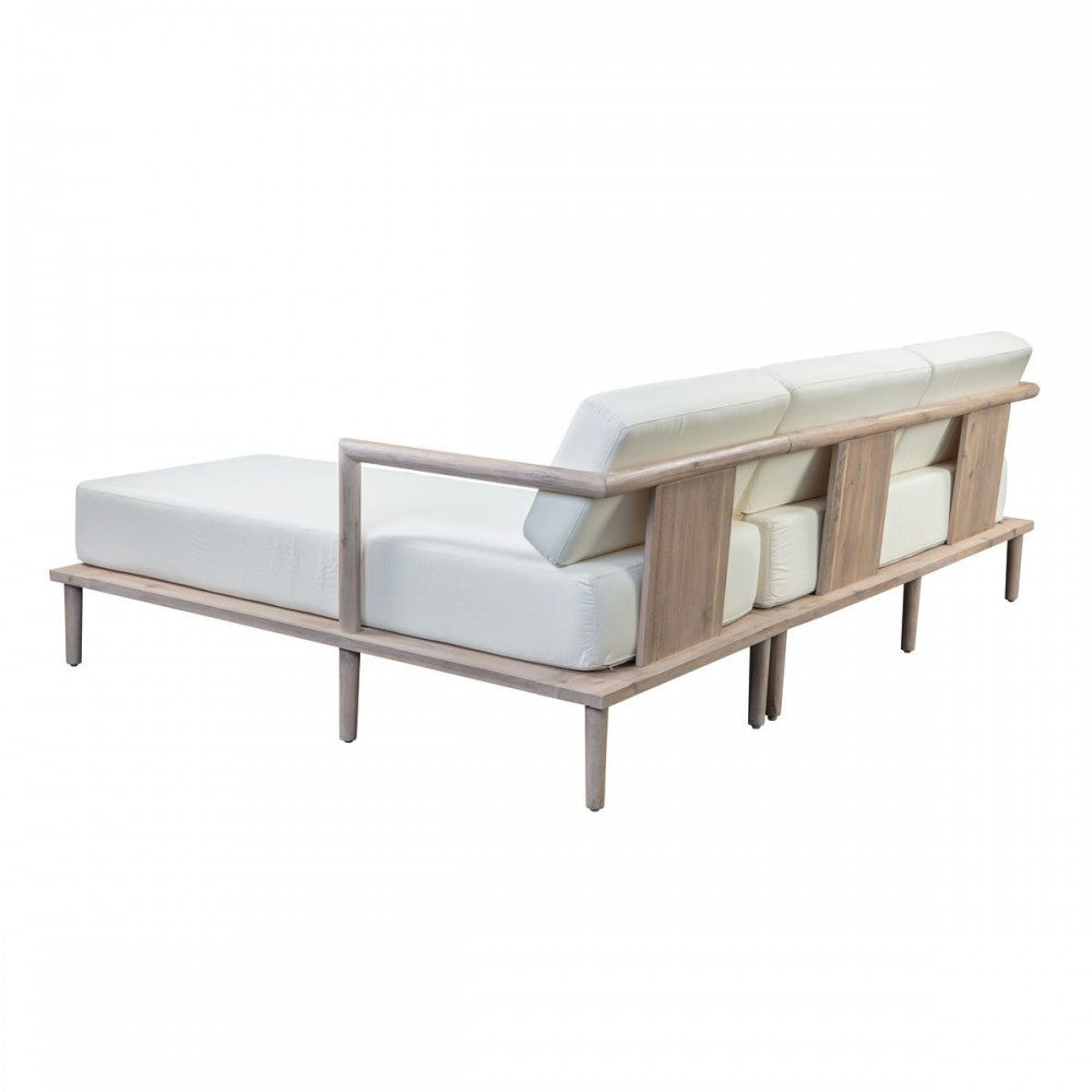 TOV Furniture Emerson Cream Outdoor Sectional - RAF