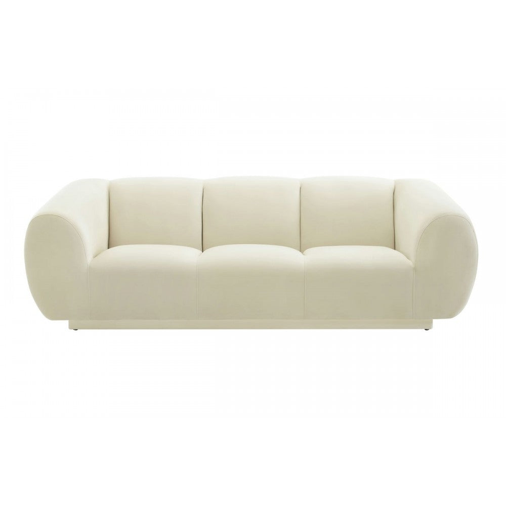 TOV Furniture Emmet Cream Velvet Sofa