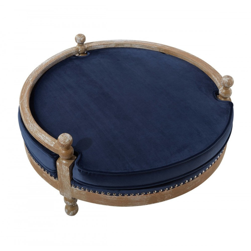 TOV Furniture Hound Navy Pet Bed