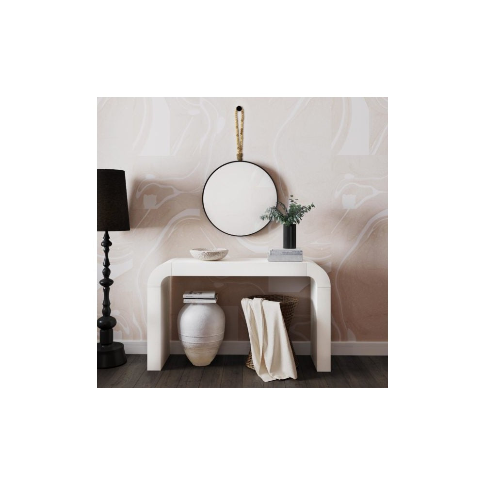 TOV Furniture Jenna Black Concrete Table Vase