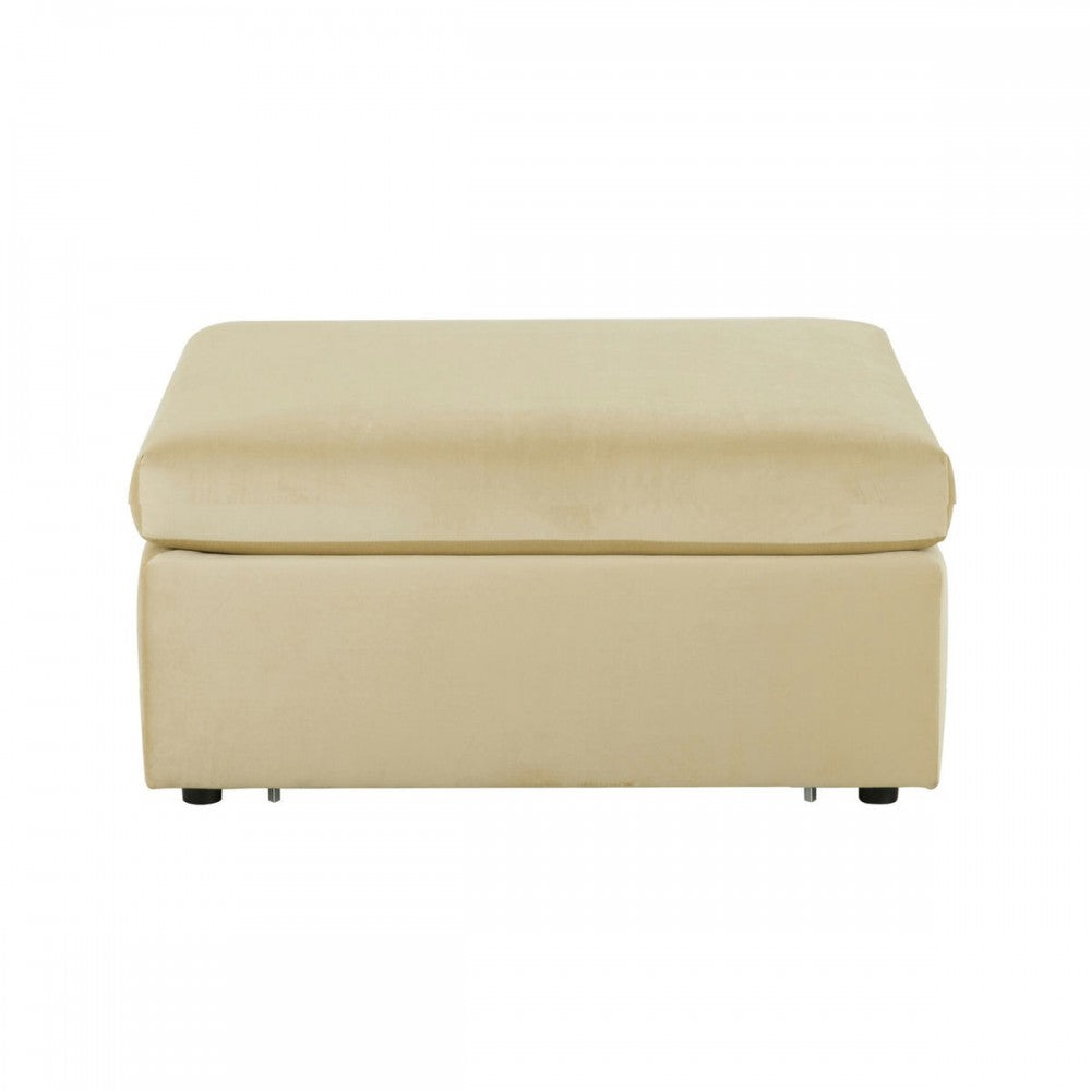 TOV Furniture Jessie Champagne Velvet Modular Ottoman