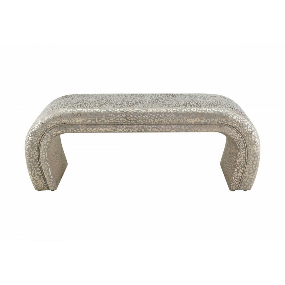 TOV Furniture Kenya Gilded Leopard Bench