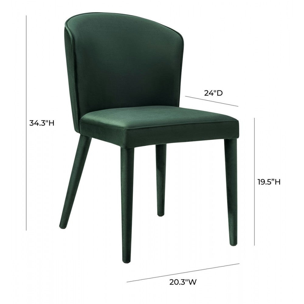 TOV Furniture Metropolitan Forest Green Velvet Chair