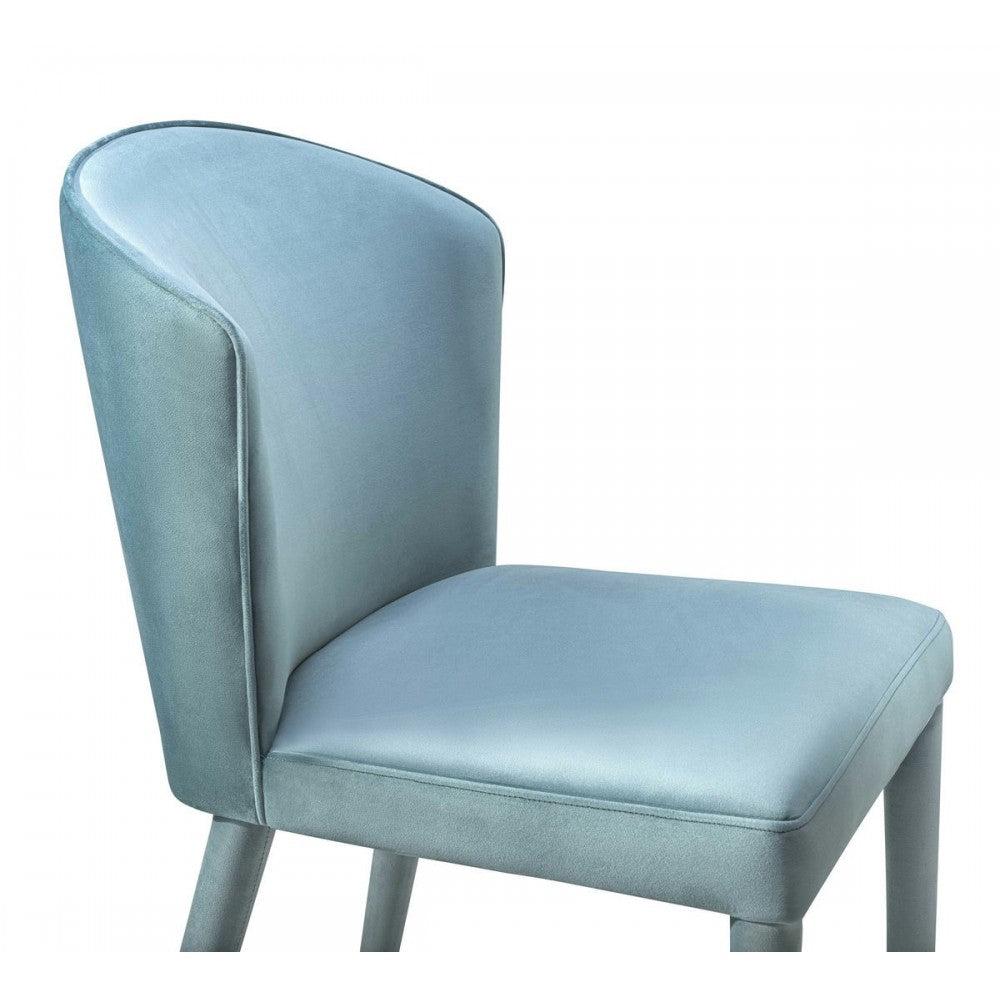 TOV Furniture Metropolitan Sea Blue Velvet Chair