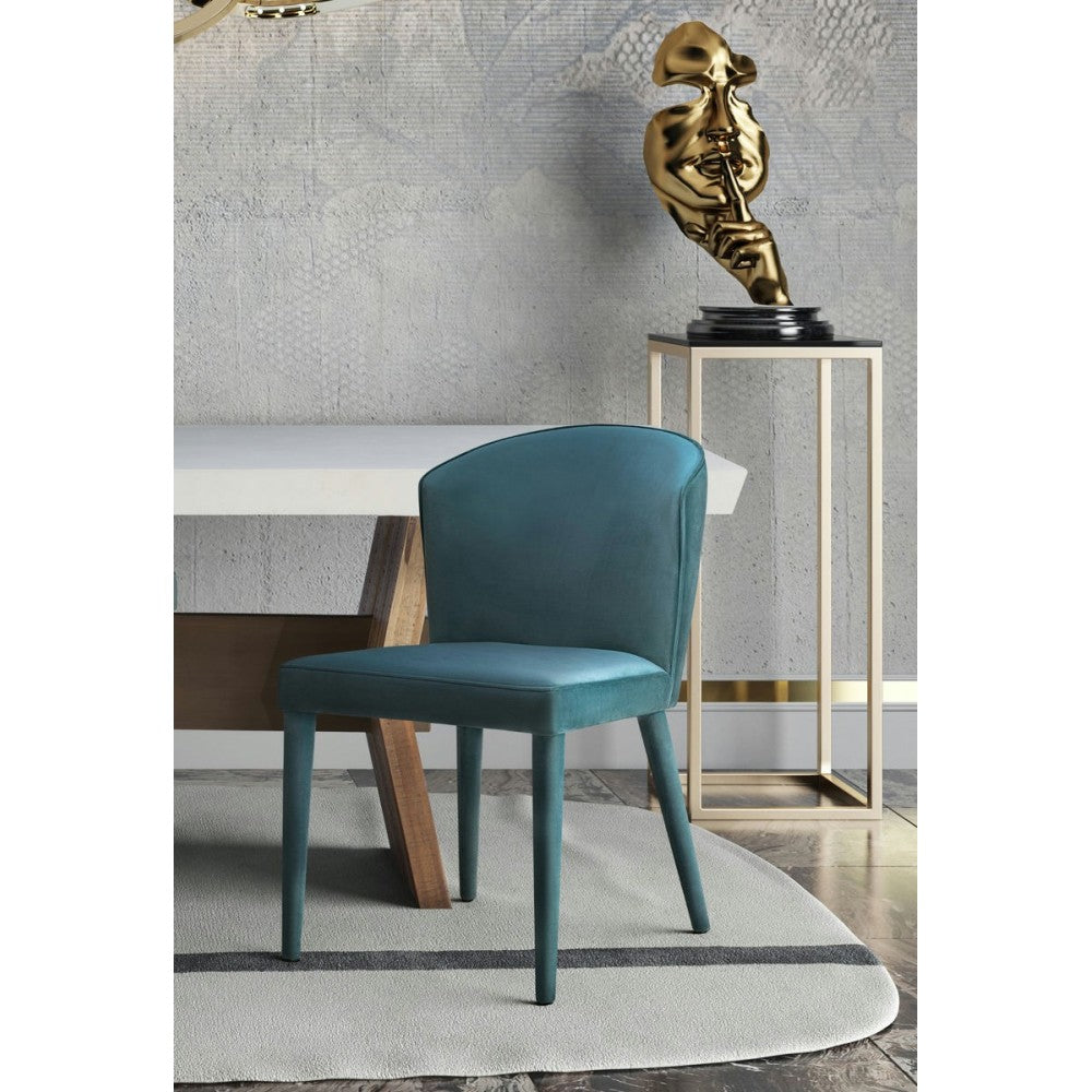 TOV Furniture Metropolitan Sea Blue Velvet Chair