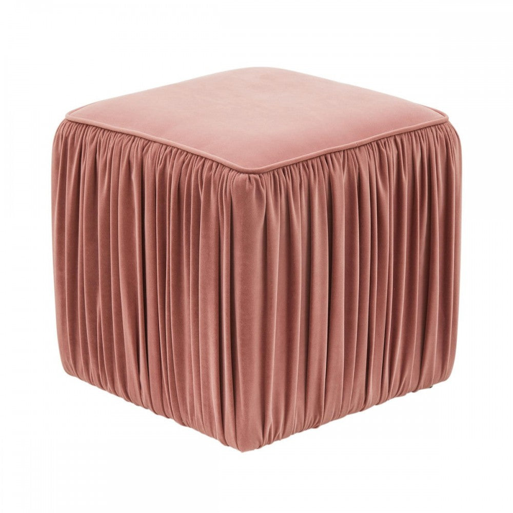 TOV Furniture Morgan Mauve Pleated Ottoman