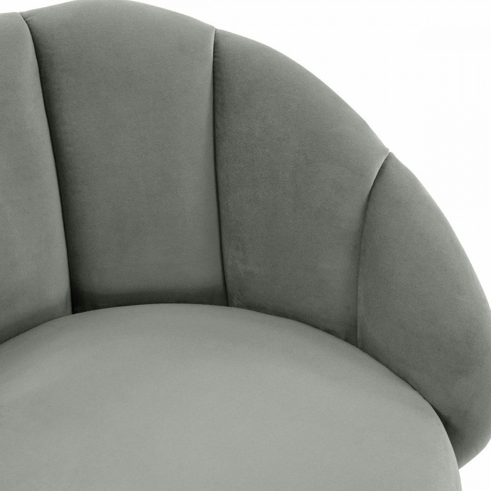 TOV Furniture Myla Light Gray Swivel Counter Stool