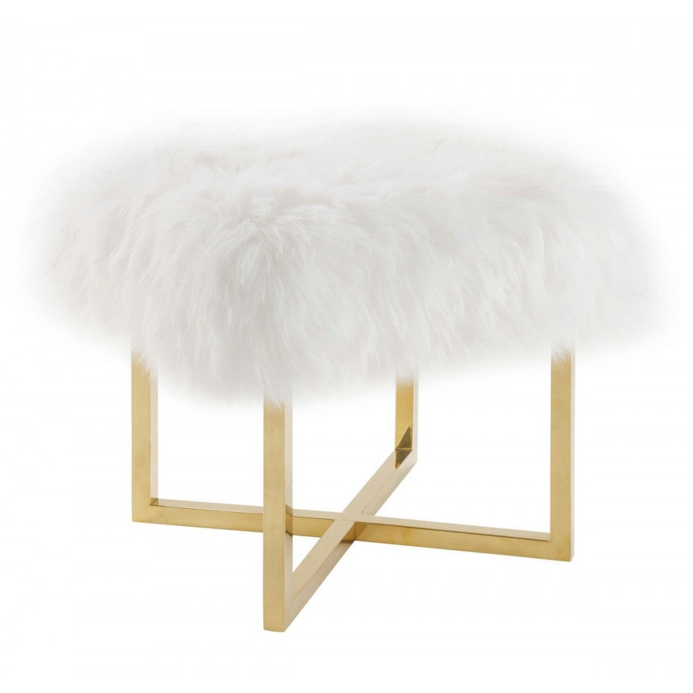 TOV Furniture Nomo Sheepskin Bench