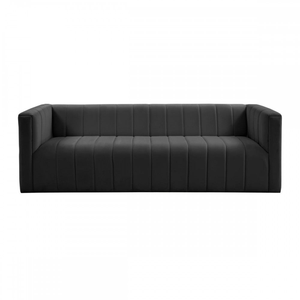 TOV Furniture Norah Black Velvet Sofa
