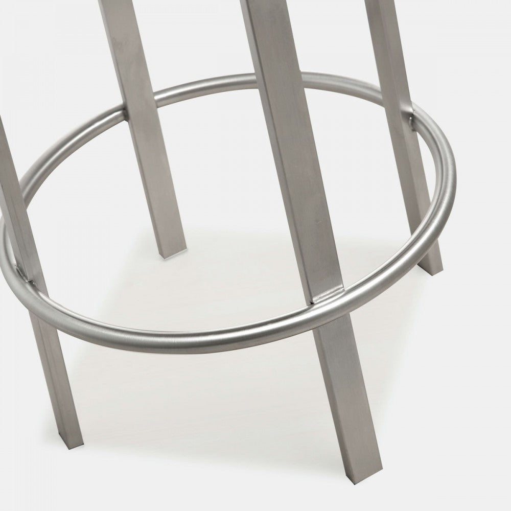 TOV Furniture Pratt Gray Swivel Counter Stool - Set of 2