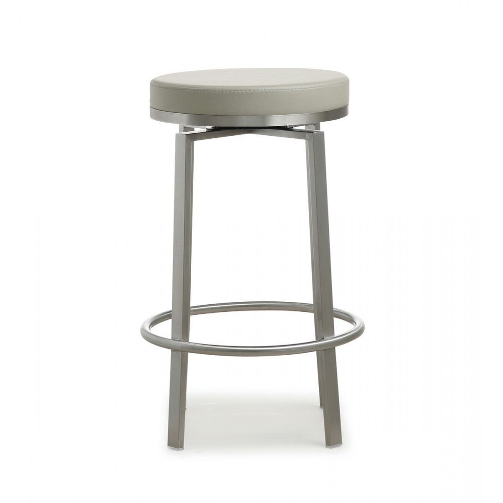 TOV Furniture Pratt Gray Swivel Counter Stool - Set of 2