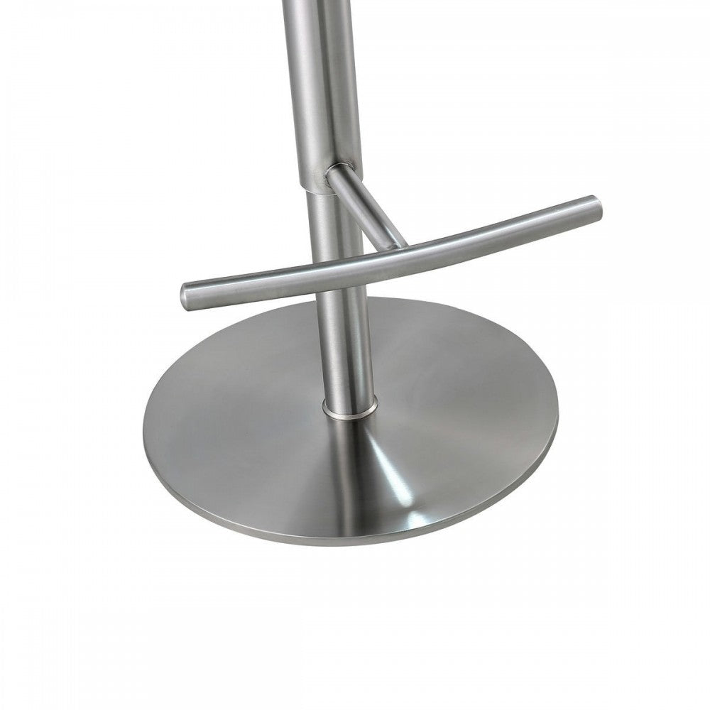 TOV Furniture Reagan Sea Foam Green and Silver Adjustable Stool